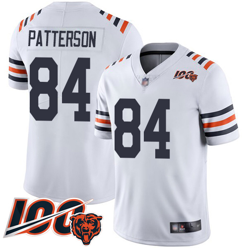Chicago Bears Limited White Men Cordarrelle Patterson Jersey NFL Football 84 100th Season